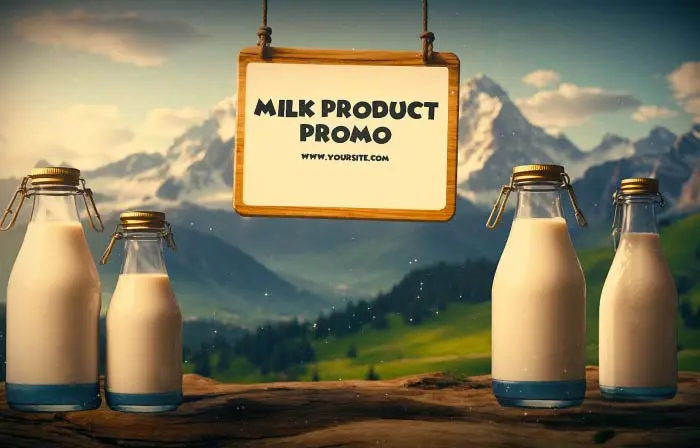 Milk Product Showcase 3D Promo